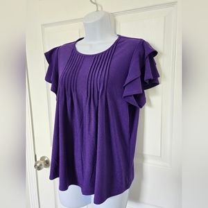 🏷️ 2/$12 CLEARANCE ➡️ 89th & Madison Purple Blouse, Size Medium